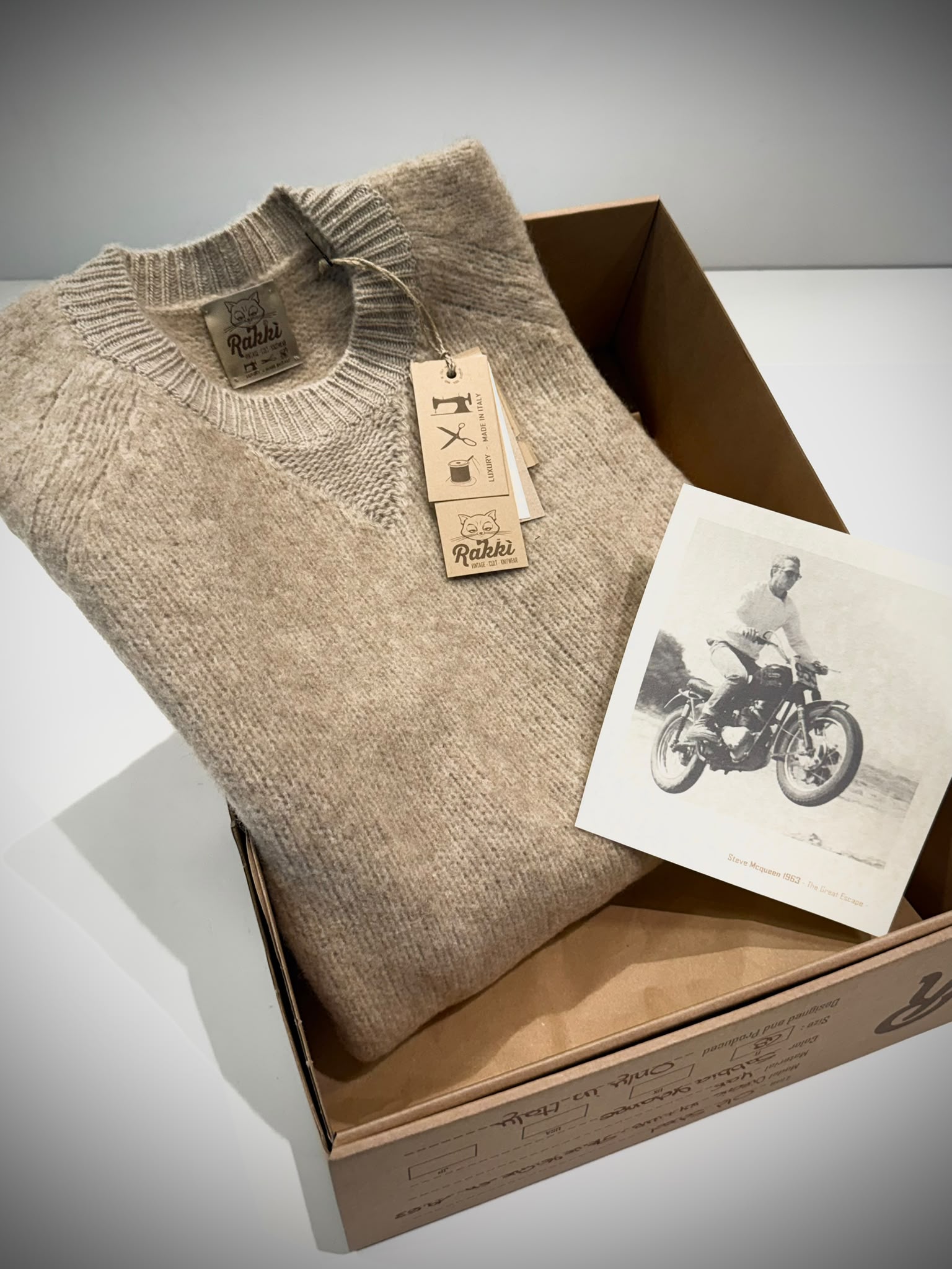 UW6-VIRGIL Maglia STEVE McQUEEN Girocollo Sabbia Man