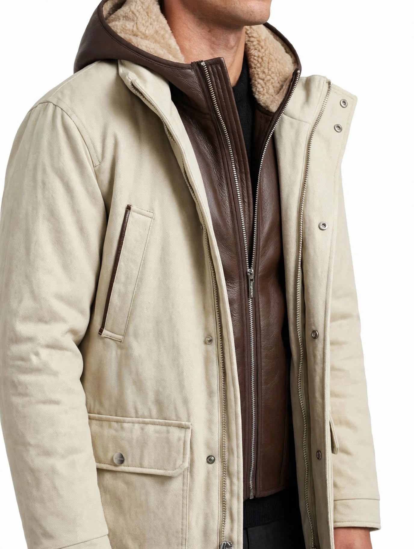 W6-0075 Parka Lungo Perla Man