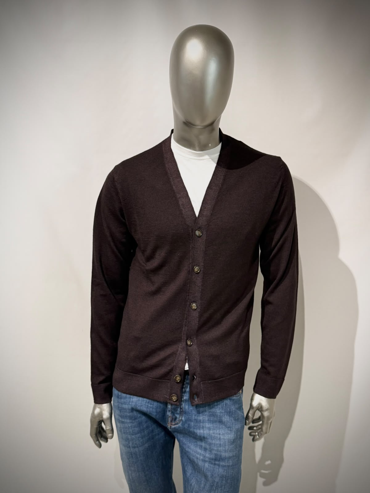 W6-0006 Cardigan Rasato Moro33 Man