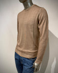 W6-0002 Maglia Lana Girocollo Sabbia30 Man