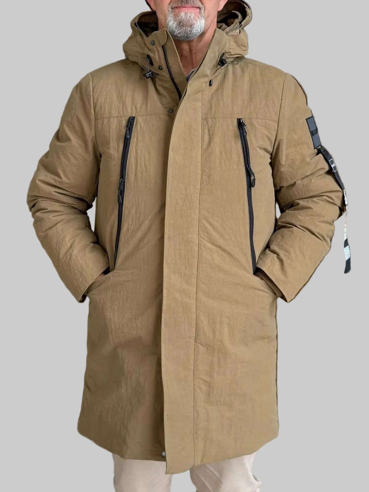 W6-SOILMARK Long Down Jacket Brown Man