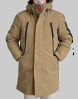 W6-SOILMARK Long Down Jacket Brown Man
