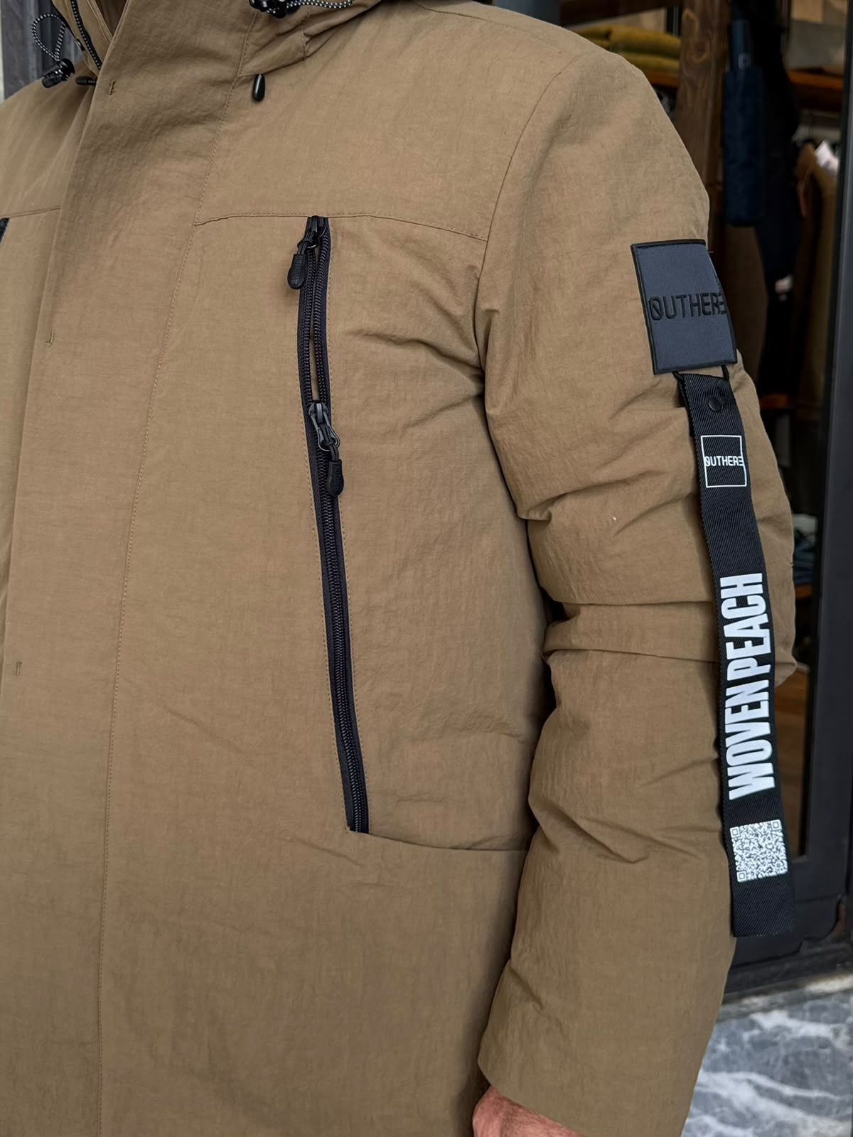 W6-SOILMARK Long Down Jacket Brown Man