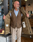 W6-SOILMARK Long Down Jacket Brown Man
