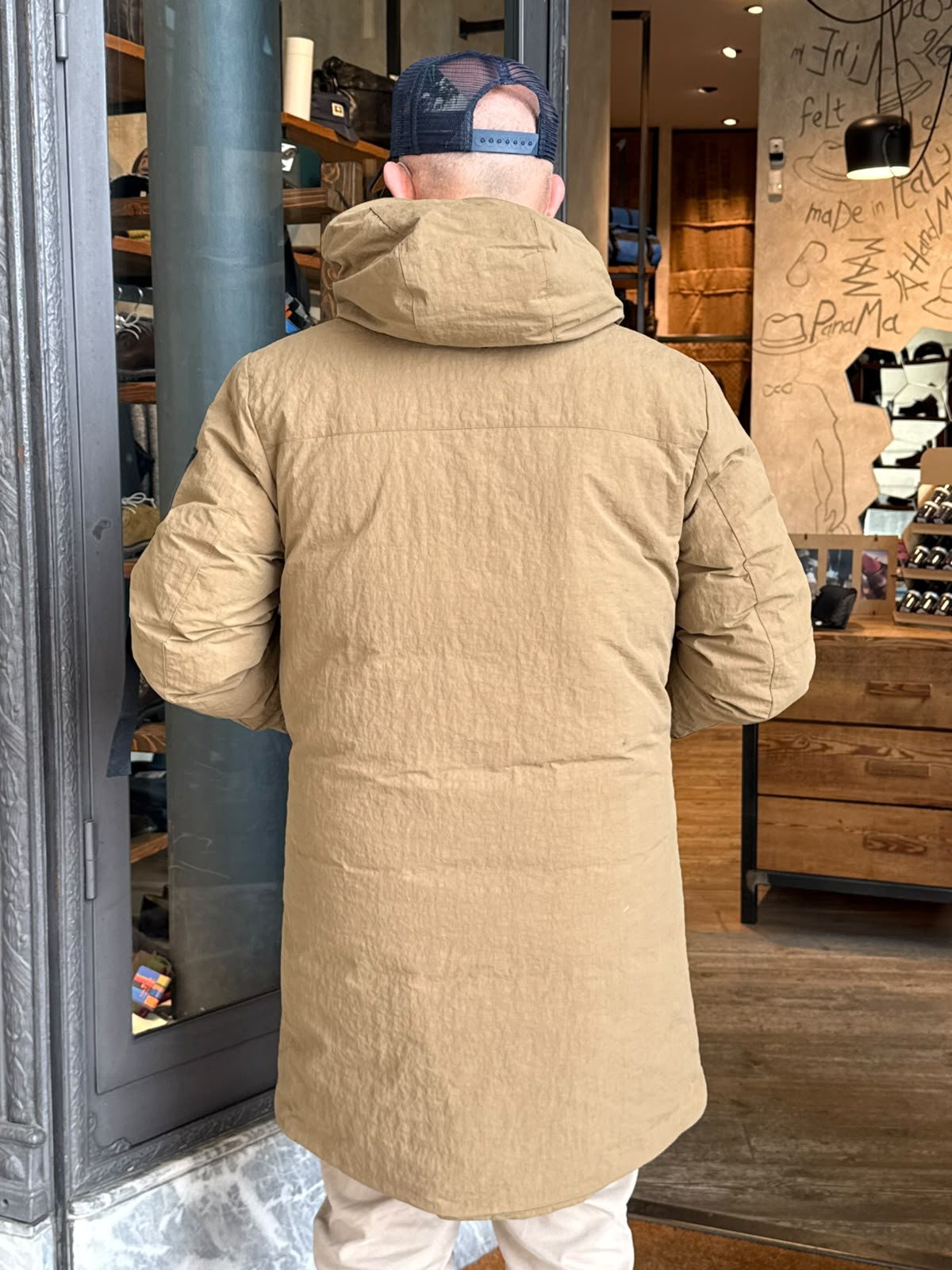 W6-SOILMARK Long Down Jacket Brown Man