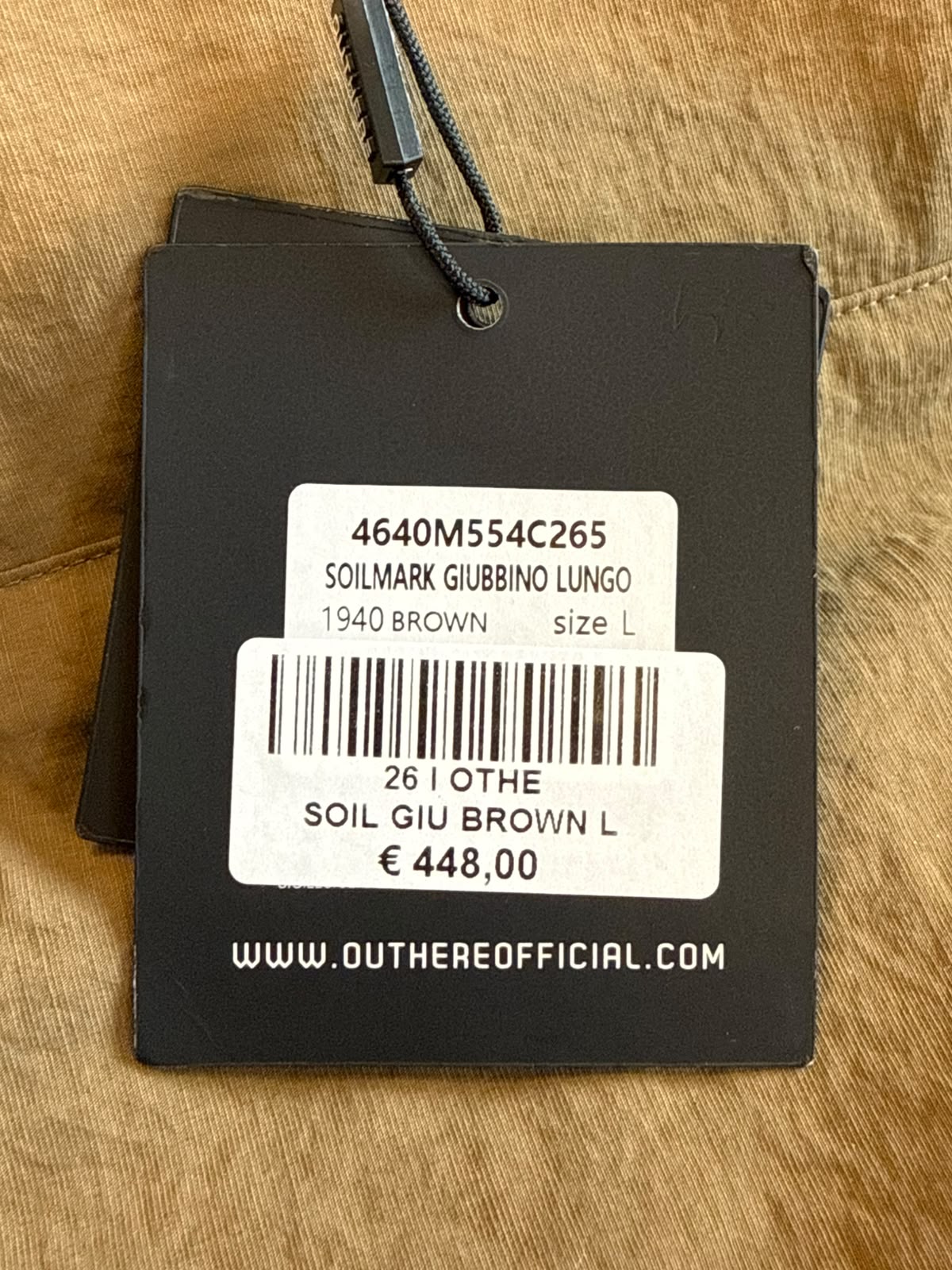 W6-SOILMARK Long Down Jacket Brown Man