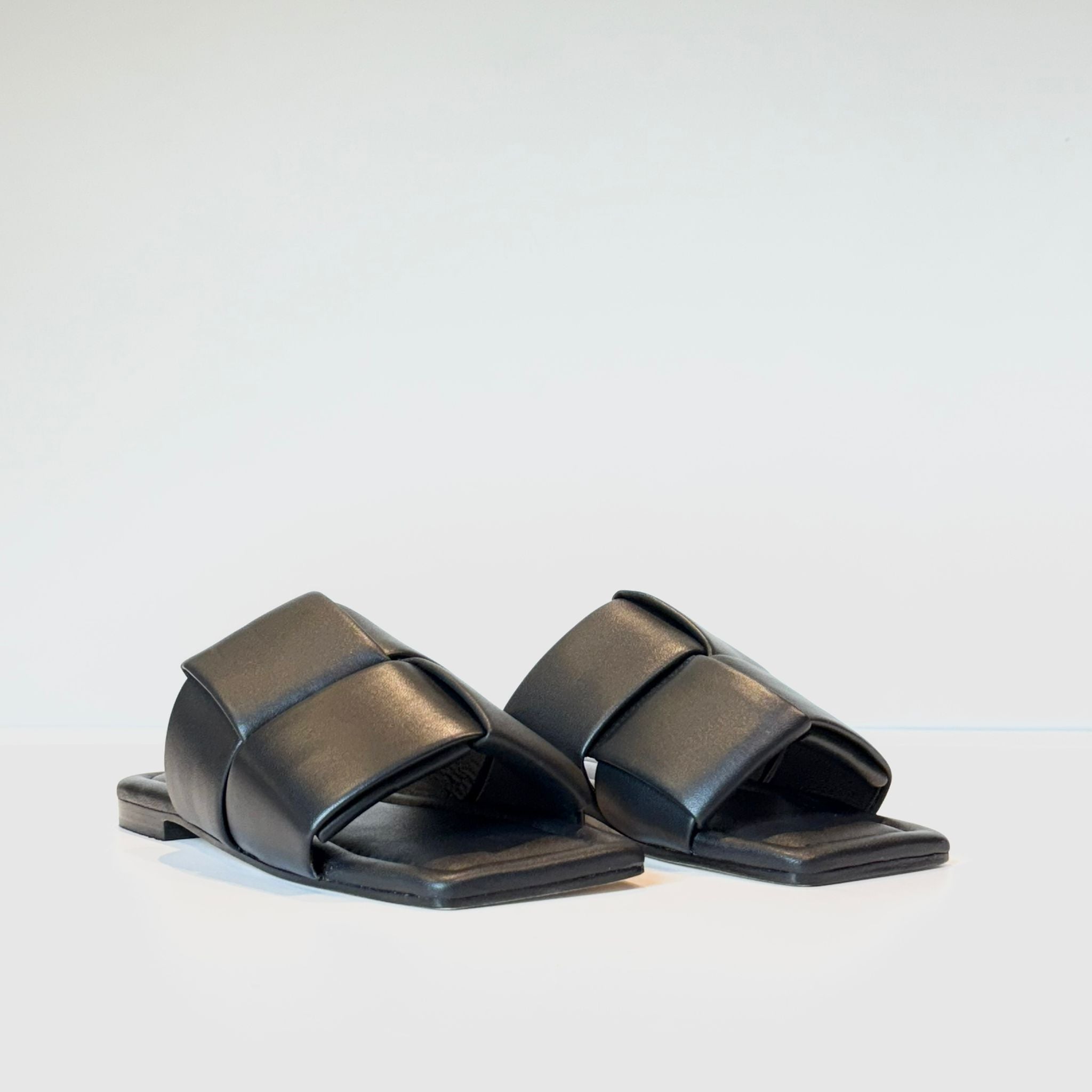 S5-6794 Sabot Aperto Imbottito Nero