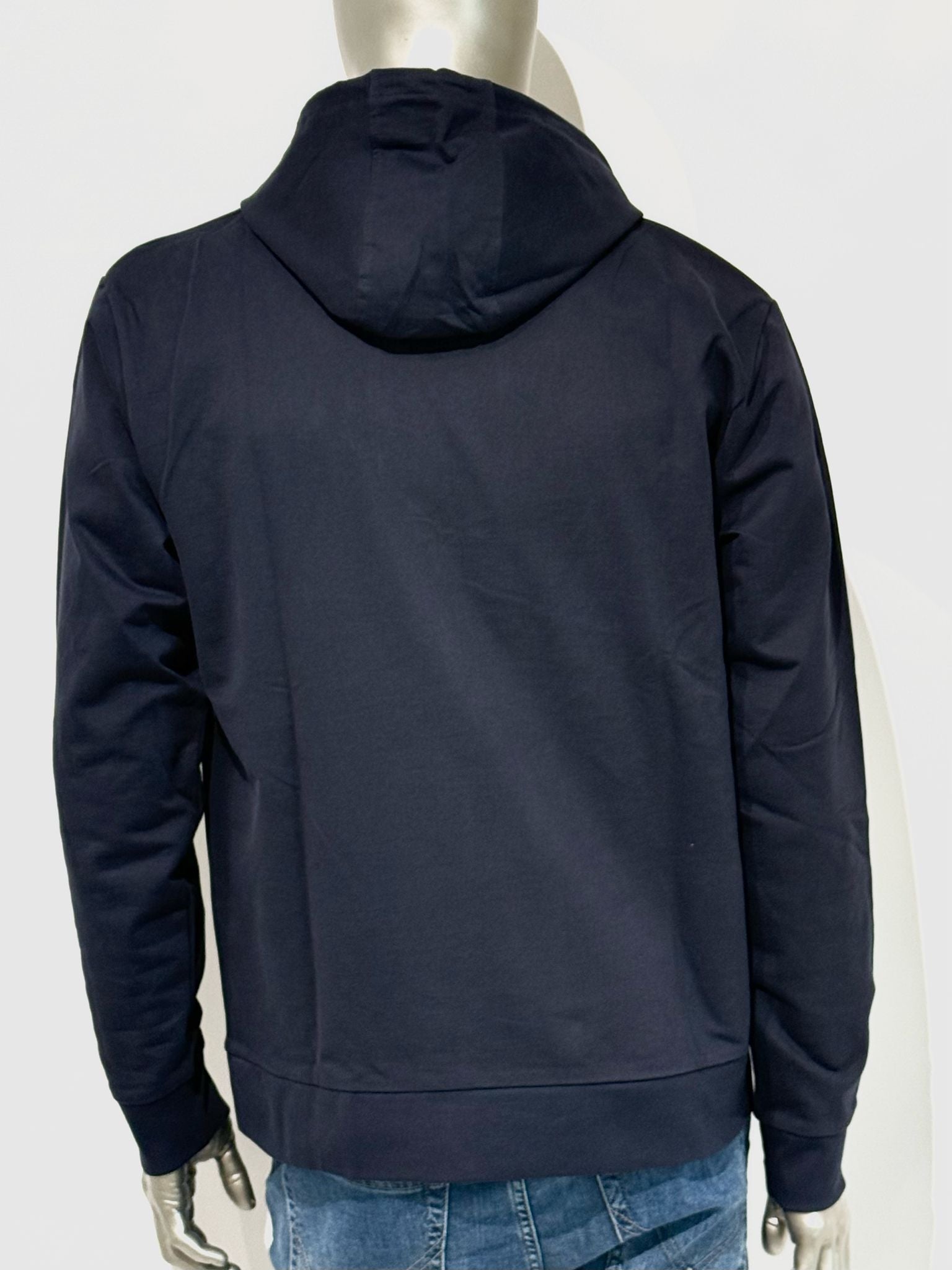 US5-SW003 Felpa Small Logo Hoodie Navy Man