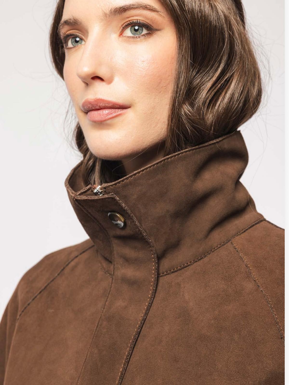 DW6-MALIKA Giacca Over Nabuk Whisky J24 Woman