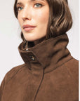 DW6-MALIKA Giacca Over Nabuk Whisky J24 Woman