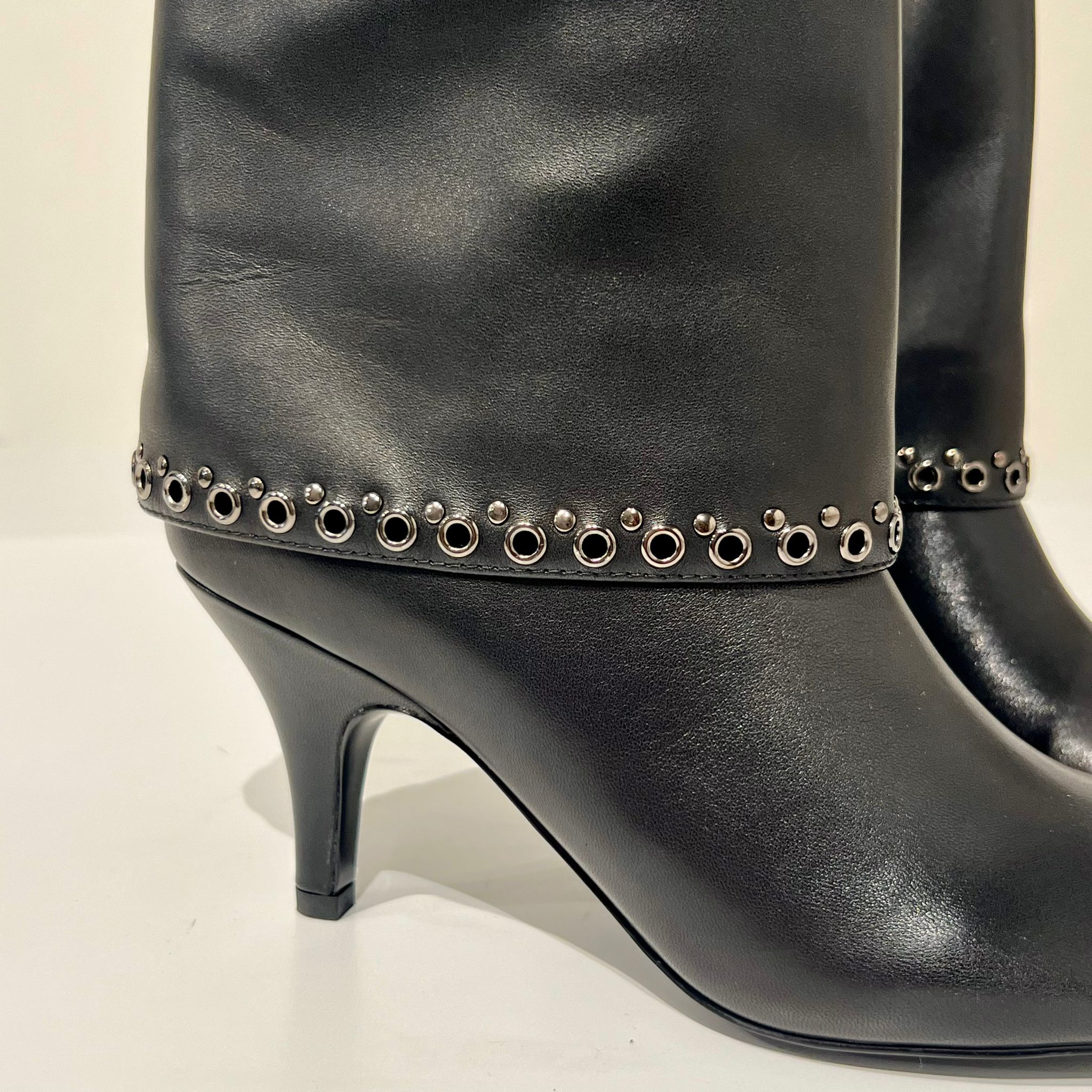 W5-90076 Stivale Risvolto Nappa Nero