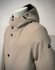 W5-0015 FROST Parka Tech Lungo Cappuccio Beige Man