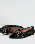 W4-51623 ELLA Ballerina Tweed Black-White