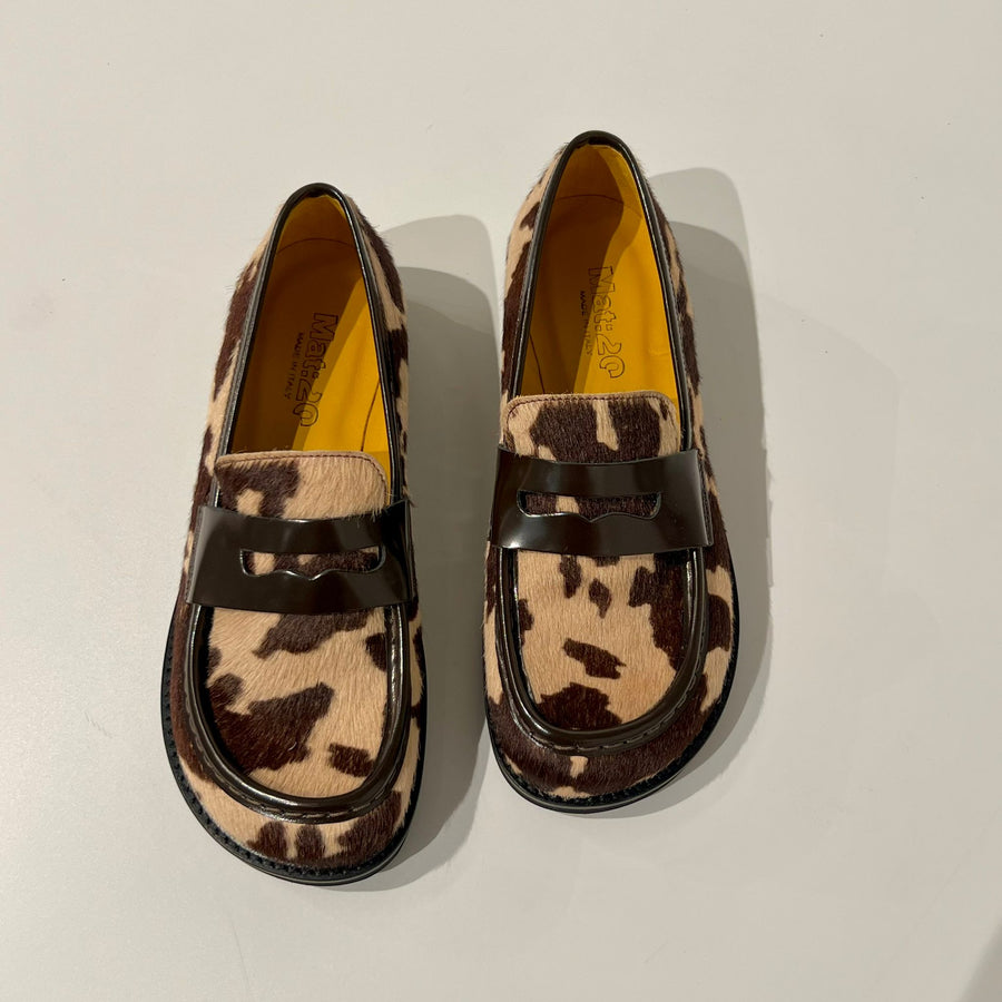 W5-9711 Mocassino Cavallino Mucca Caffe