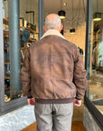 W6-0049 Giubbino Montone Suede Moro Man