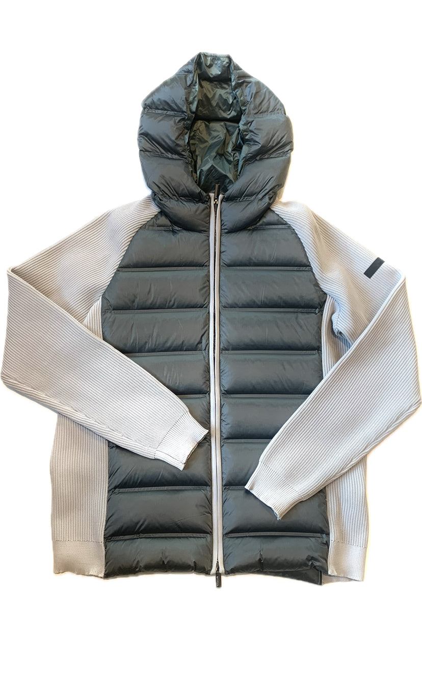 UW2-079 Knit Amos Down Hood Zip Grey Man