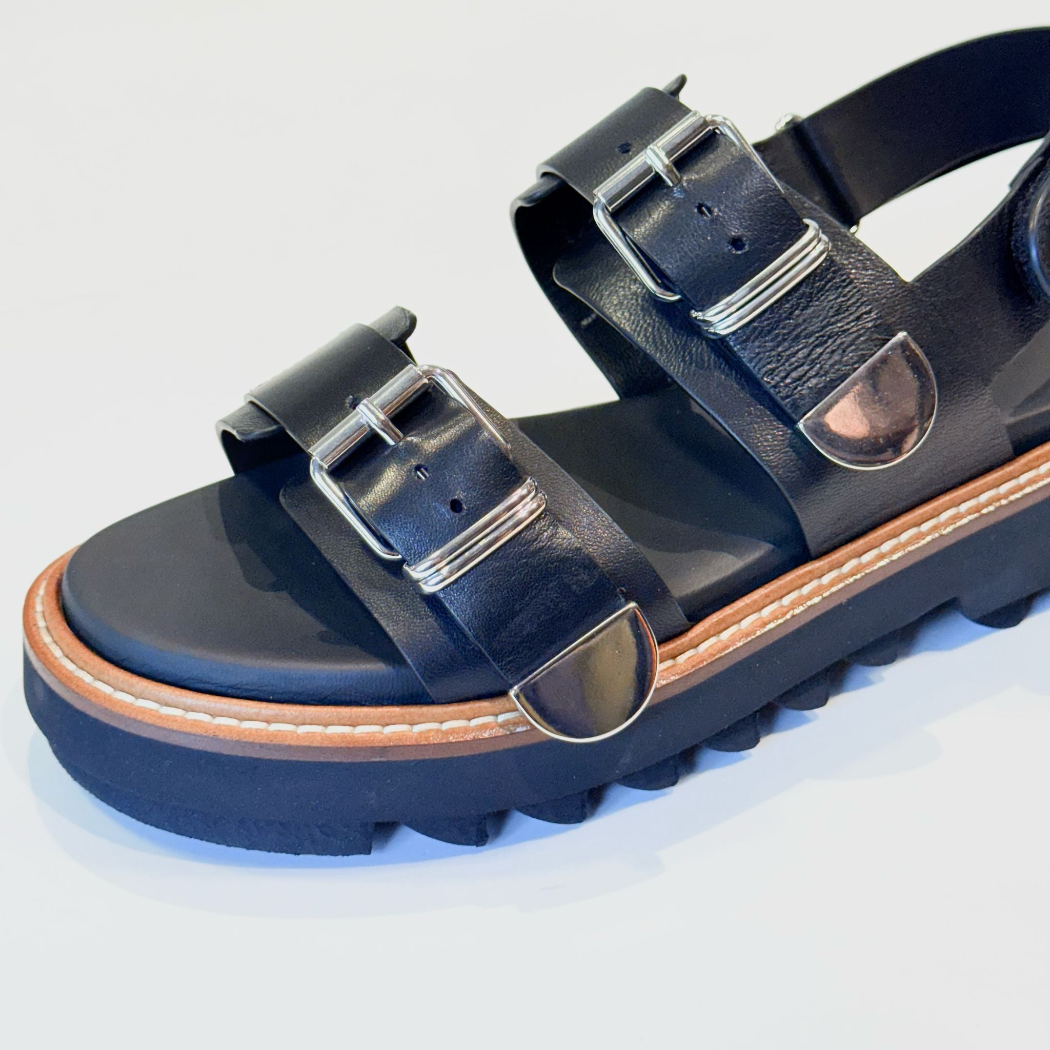 S5-9241 Sandalo Doppiafibbia Cloè Nero