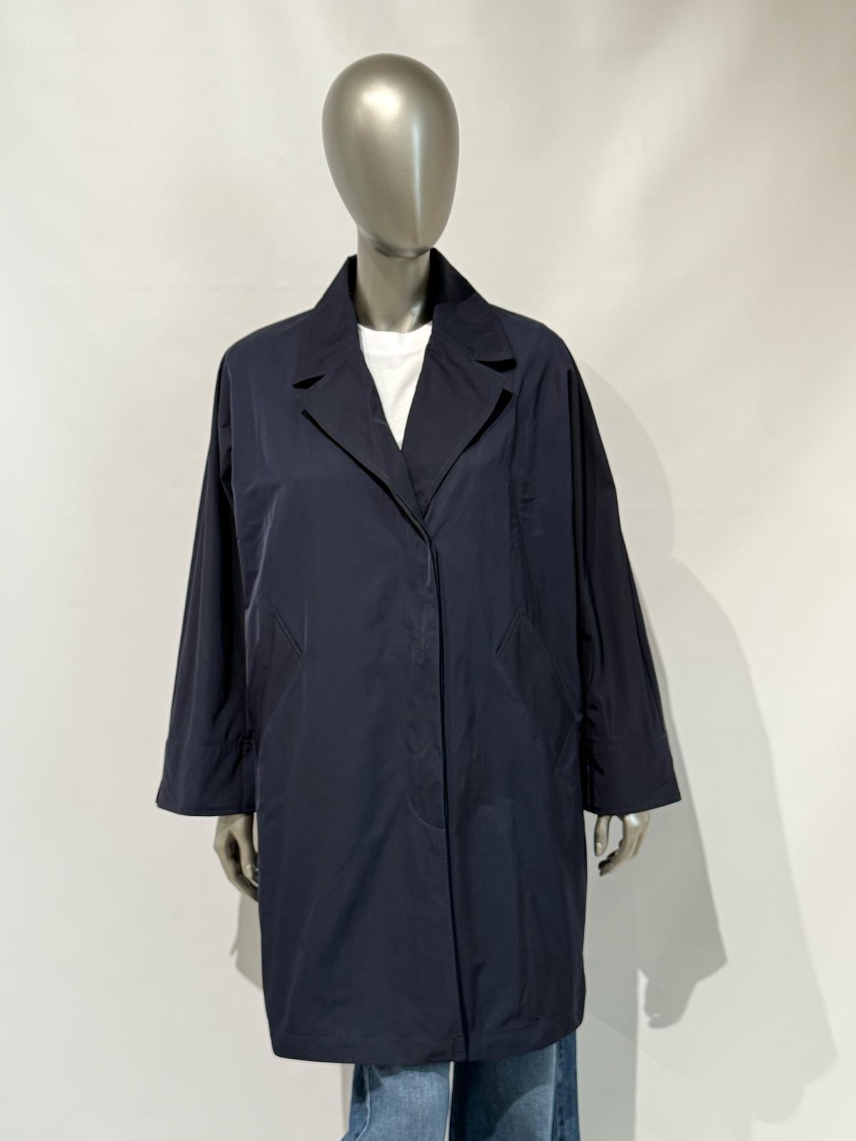 S5-9138 Trench in Nylon Memory Blu Notte