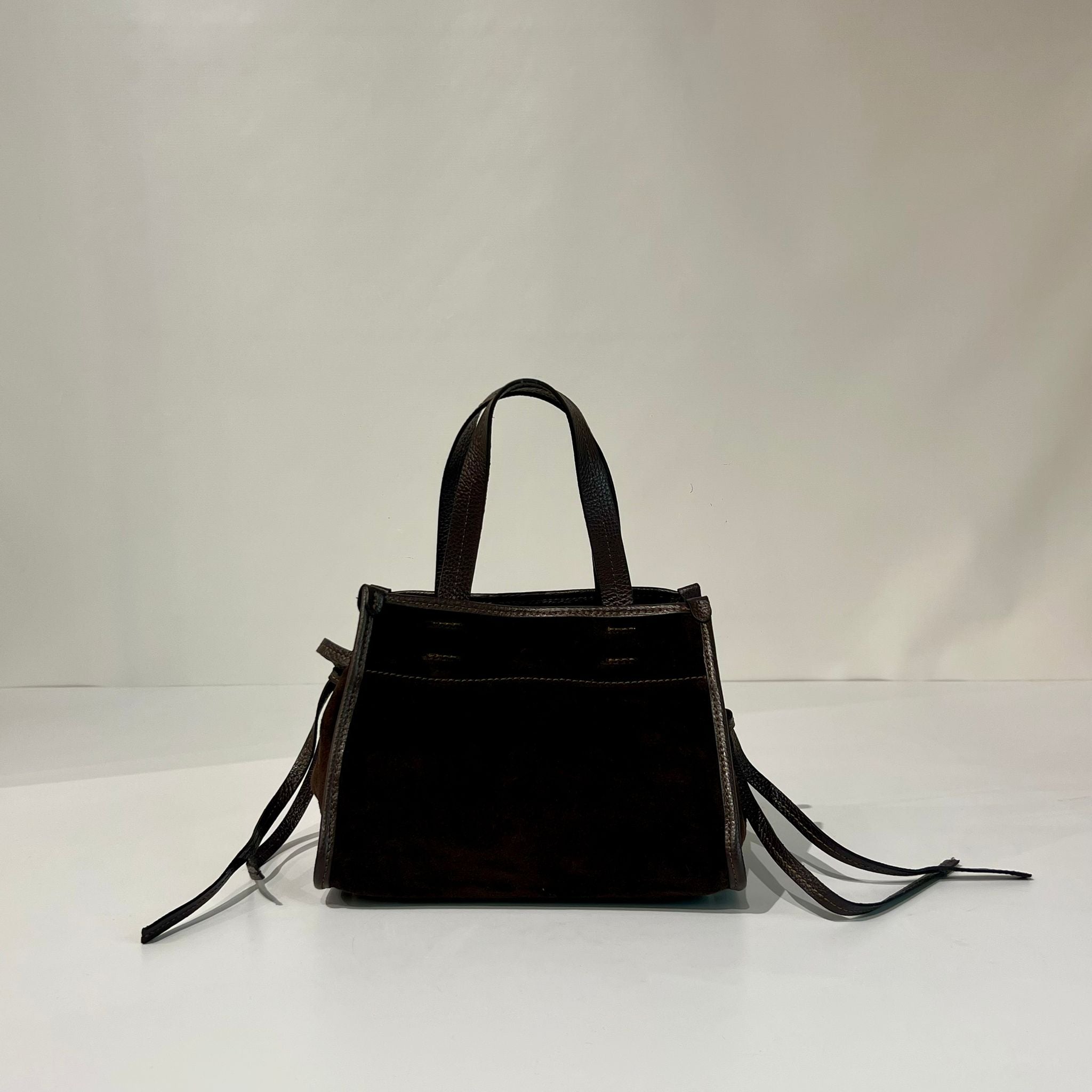 W5-1028 DIVA Borsa Suede Chocolate