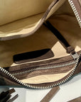 S6-1203 Borsa Hobo Frange Suede Brown 220