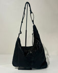 S6-1001 Borsa Tracolla Laserata Black 047