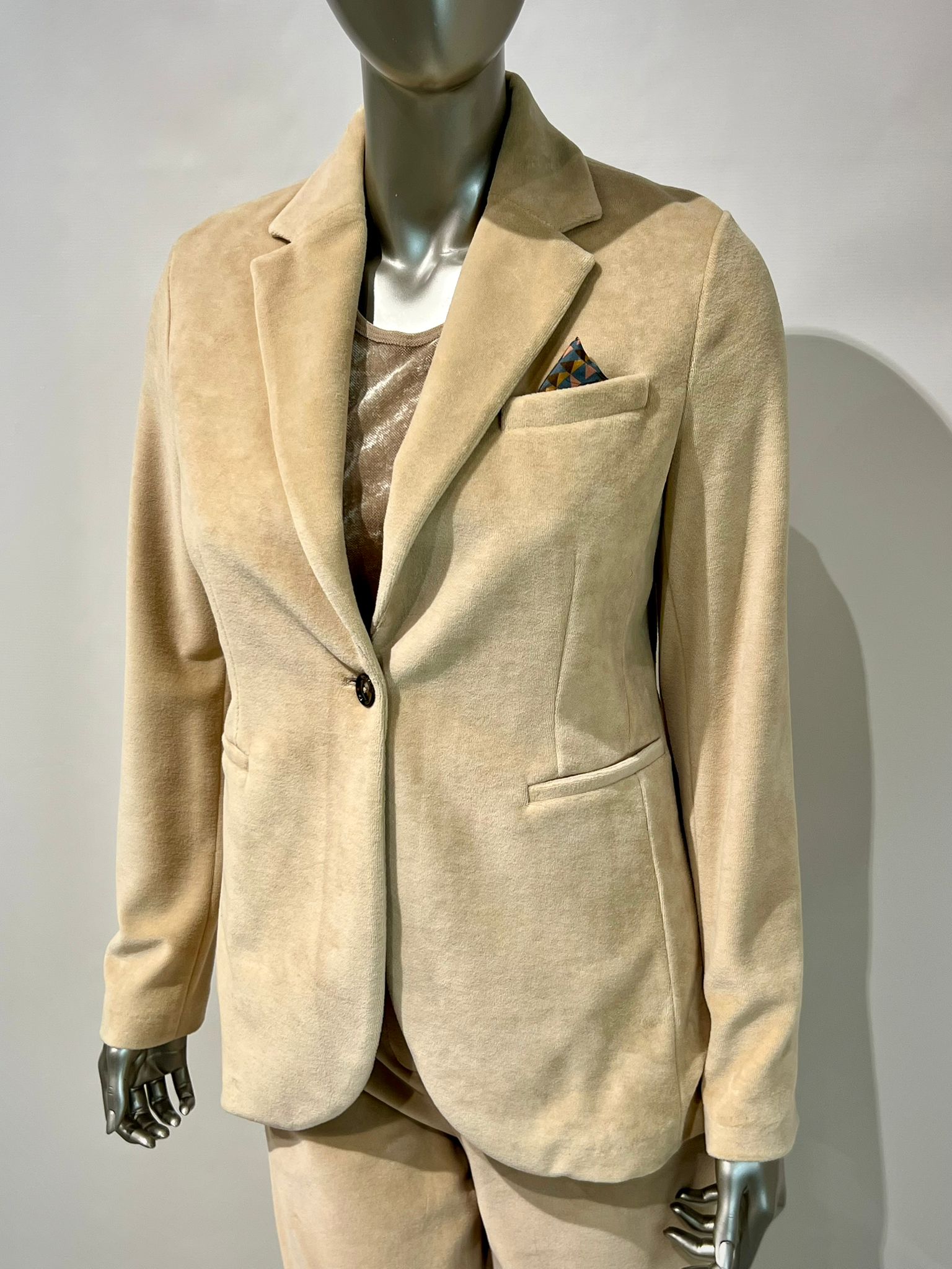 WD4-FD3181 Giacca Slim Velour Calce