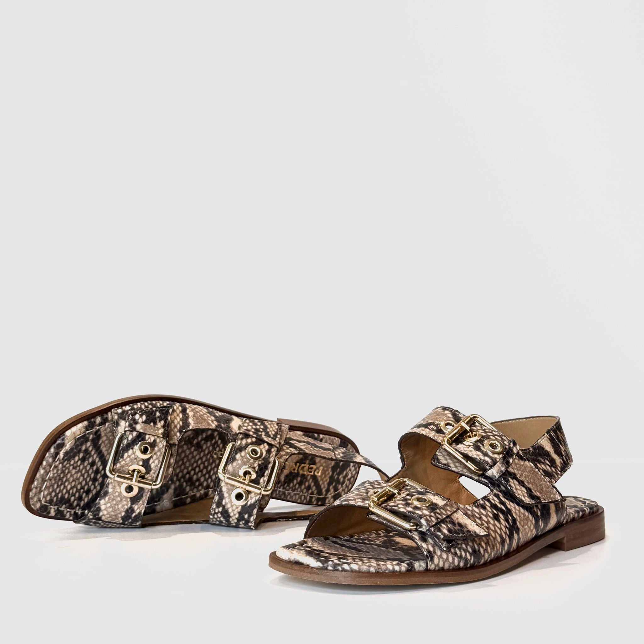 S5-17029 Sandalo Fibbie Beige