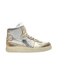 DS3-MI Basket MID Used Bianco-Beige Gold Woman