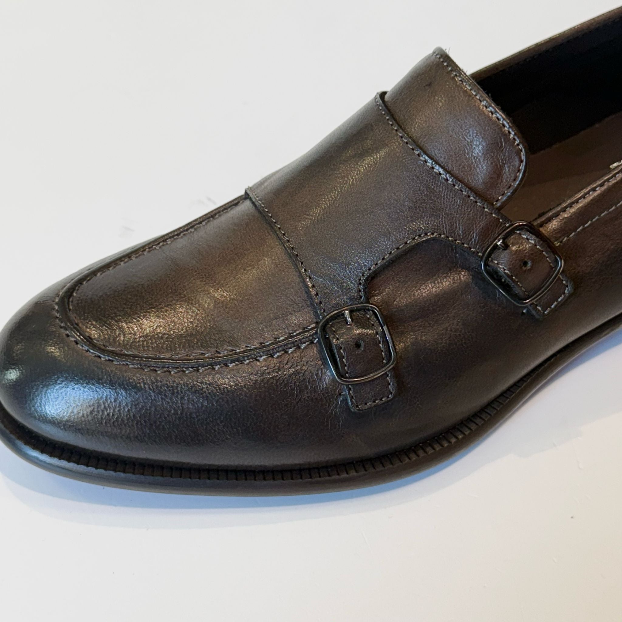 S5-22181 Mocassino Doppiafibbia Brandy Man