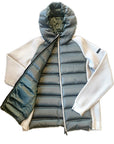 UW2-079 Knit Amos Down Hood Zip Grey Man