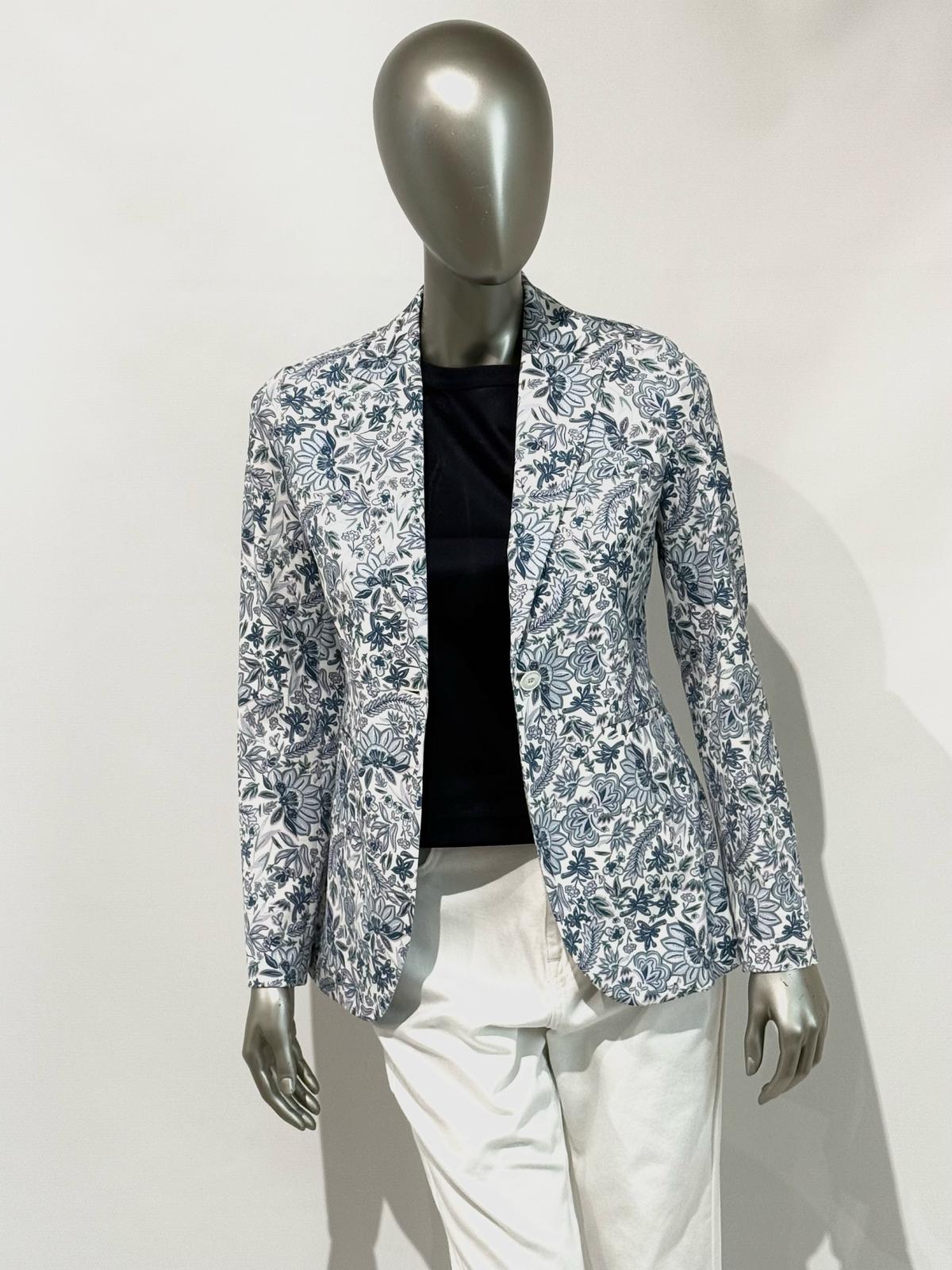 SD5-3523 Giacca Slim Piquet Deep Water Woman