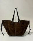 S6-1202 Borsa Shopper  Suede Brown 220
