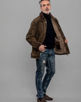 UW5-BALMORAL Giubbotto Burned Suede Verde Alga Man