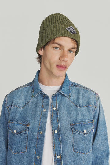 Cappello BEANIE Knitted Army Green Unisex