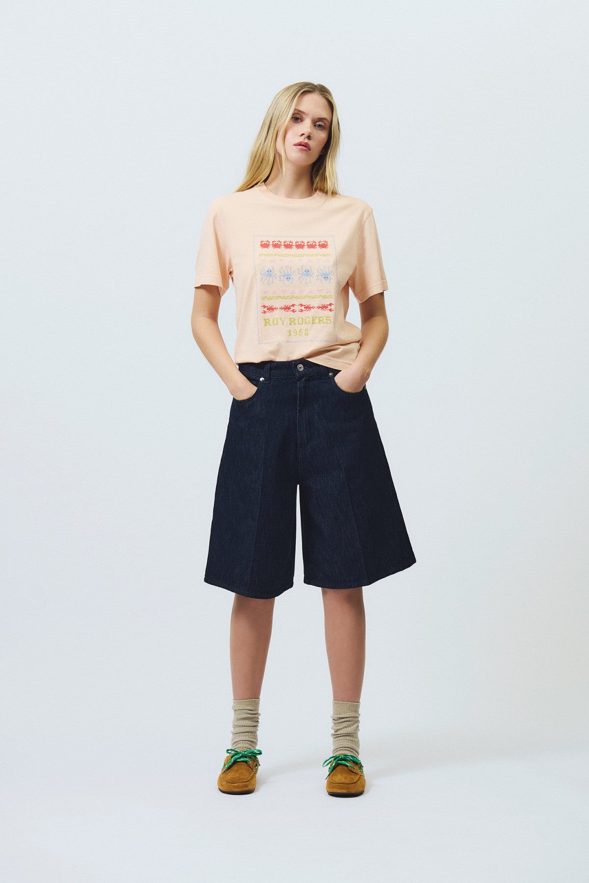 DS6-BILLIE Denim Bermuda LIGHT RINSE Woman