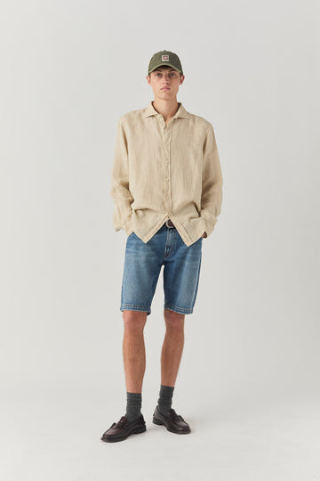 US5-Bermuda Cult Mykonos Denim Man
