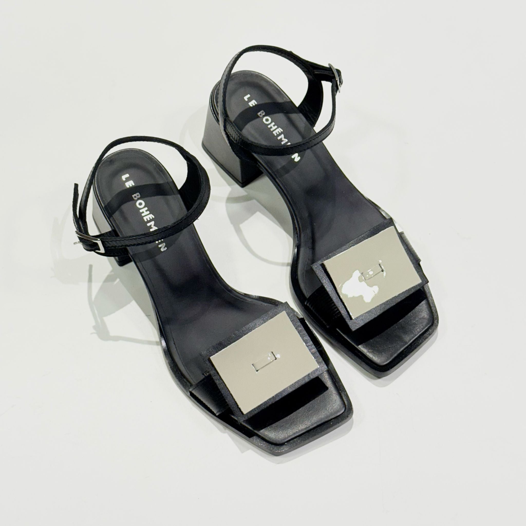 S5-T5012 Sandalo con Tacco Nero