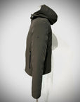W5-0004 Giubbotto Reversibile Cappuccio Militare/Nero Man
