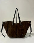 S6-1202 Borsa Shopper  Suede Brown 220