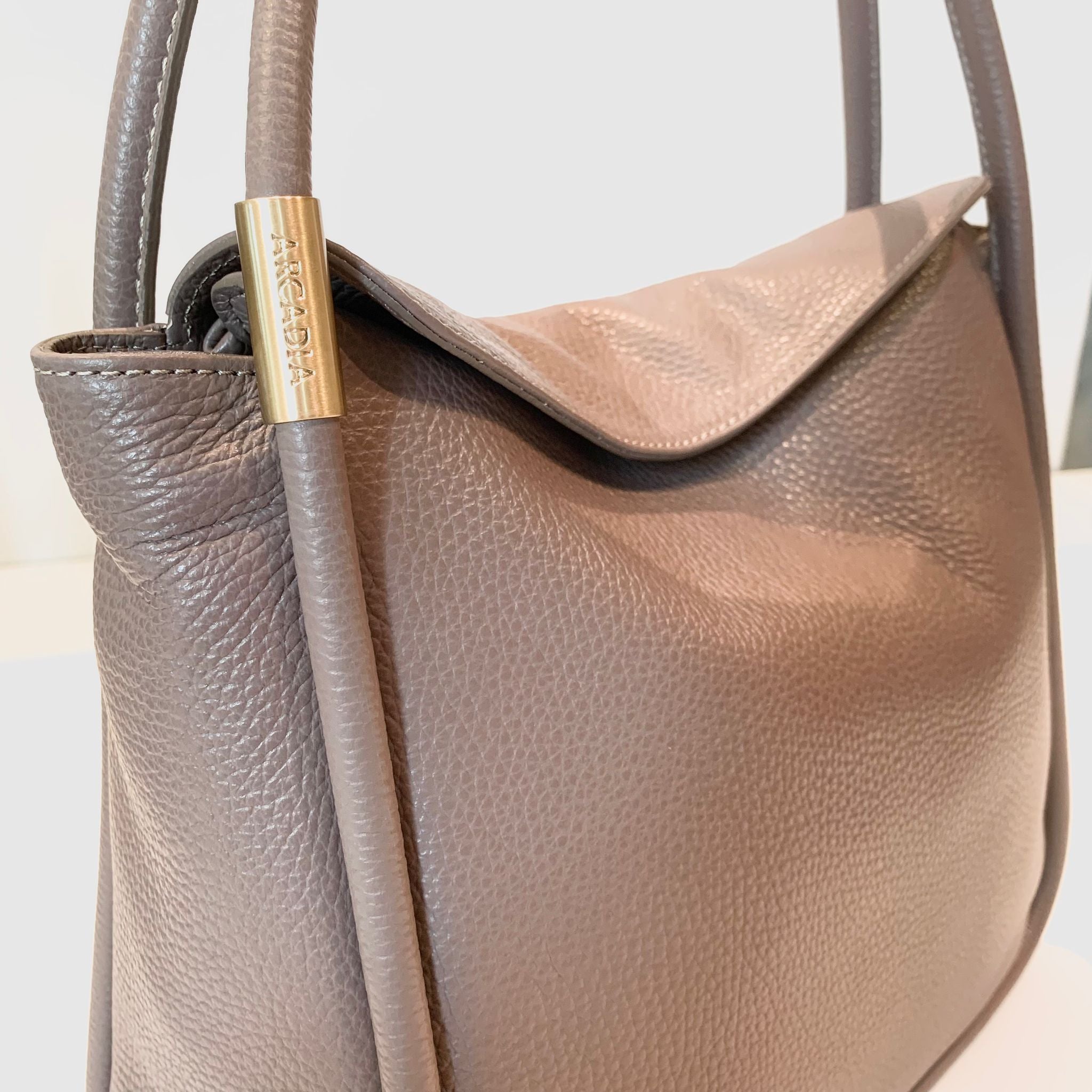 W4-3568 AGATA Borsa Shopper Tortora