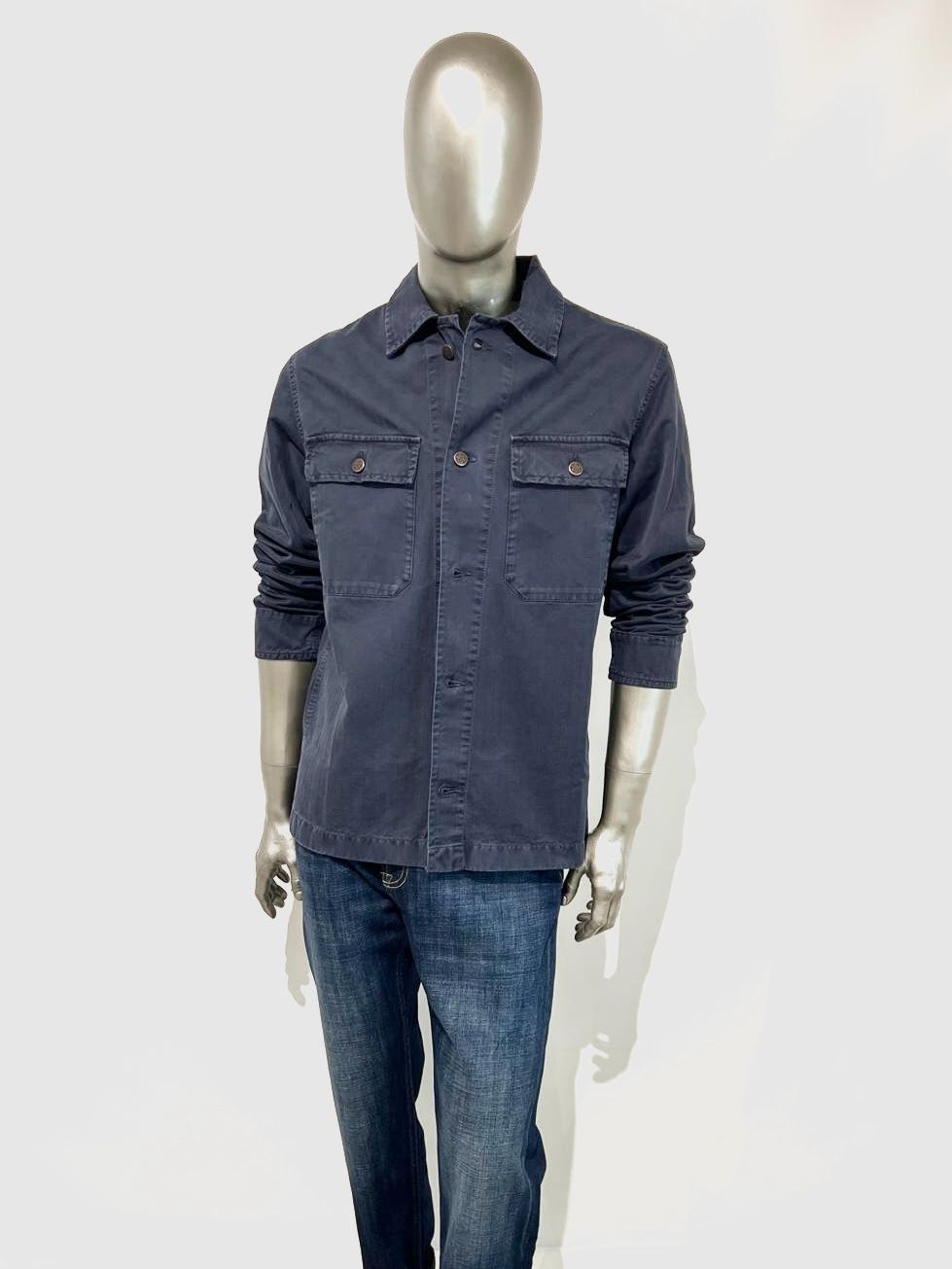 US5-WILLYS HBT OverShirt Canvas Navy Man