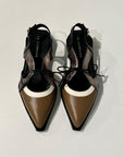 S6-P18-L Slingback Caffè Latte Nero