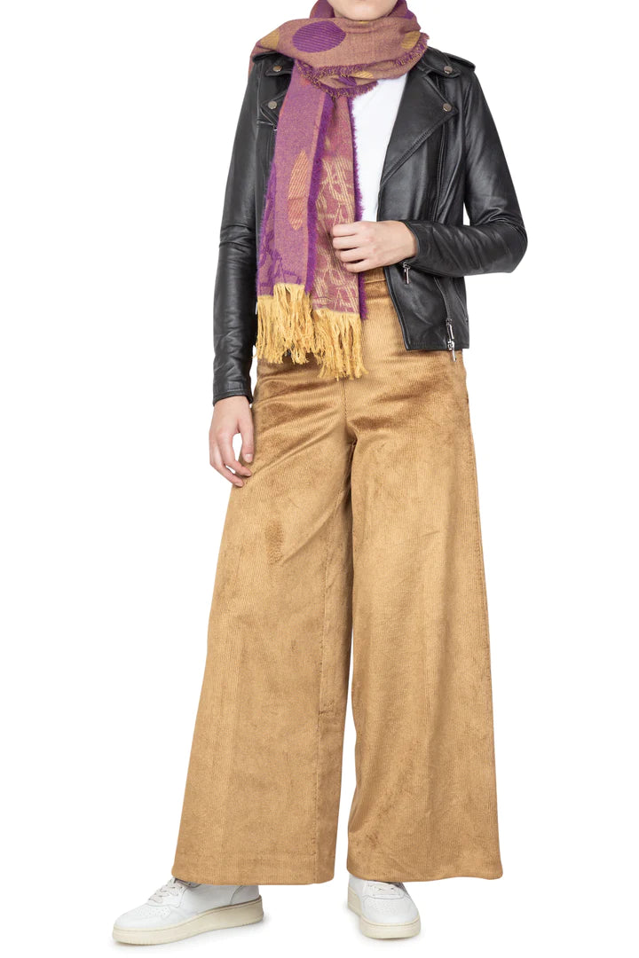 W-95008 Sciarpa Fantasia Viola