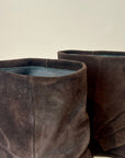 W5-9531 Tronchetto Ghetta Velour Tmoro