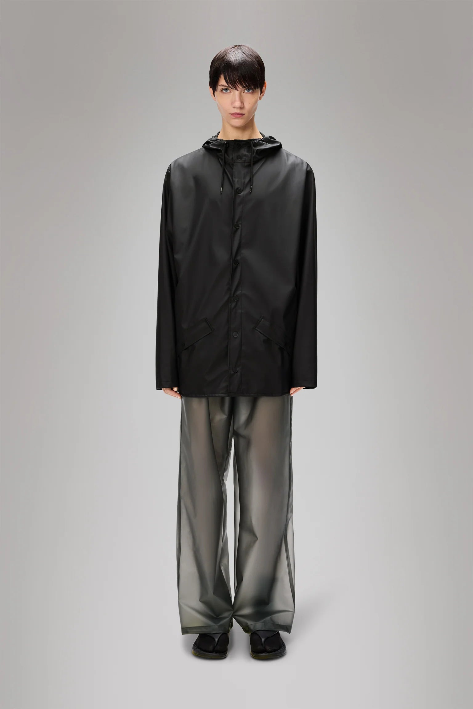 SD5-12010 Impermeabile Jacket Black Woman