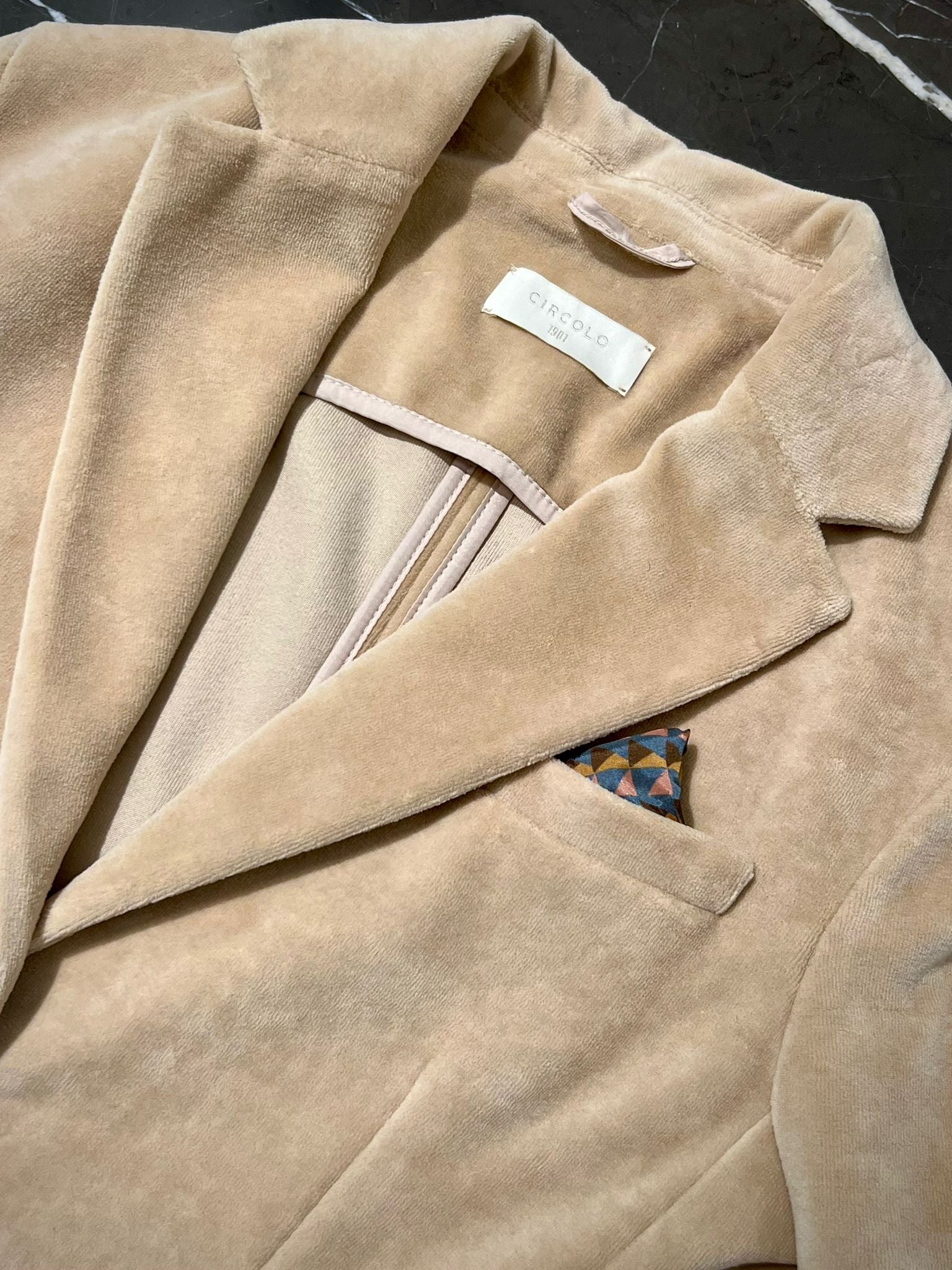 WD4-FD3181 Giacca Slim Velour Calce