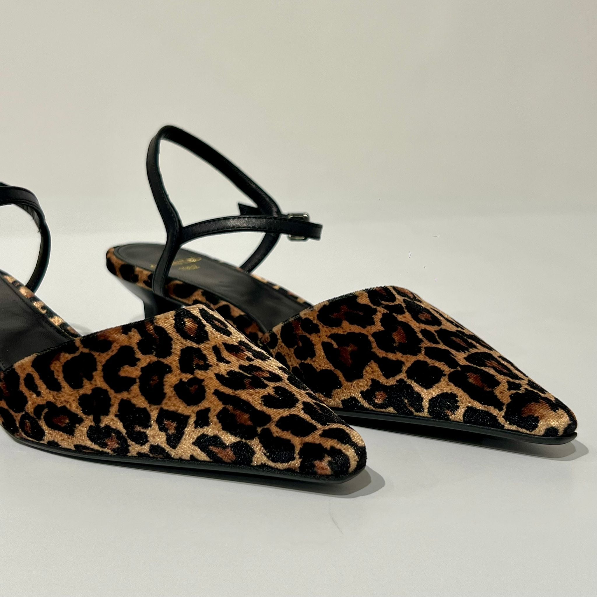W5-2680 Slingback Velluto Leopard