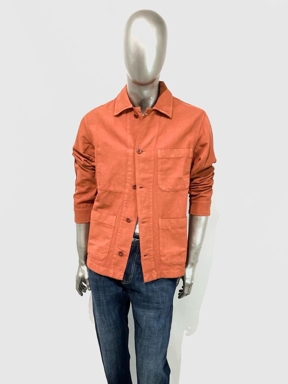 US5-ST.MALO Work Jacket Canvas Brick Man