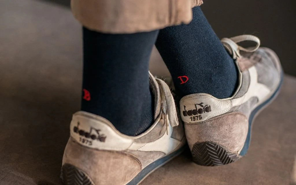 Calza Uomo Personalizzata Con Iniziali Ricamate