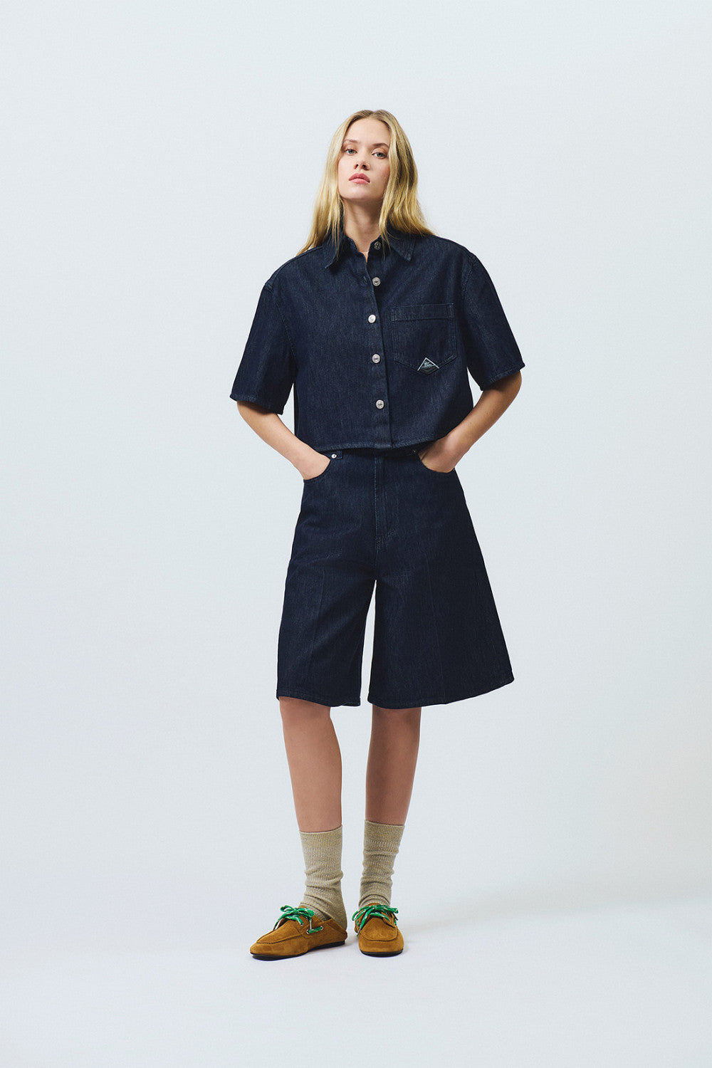 DS6-CAMICIA Denim LIGHT RINSE Woman